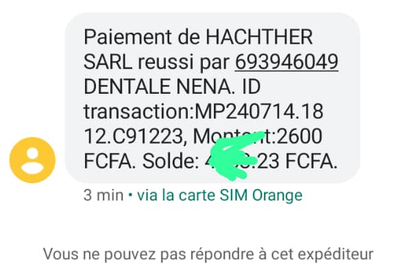 Mobile Money SMS Confirmation
